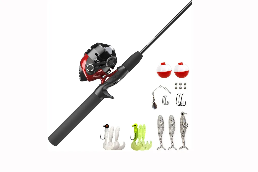 Zebco 202 Spincast Reel and Pissing Rod Combo