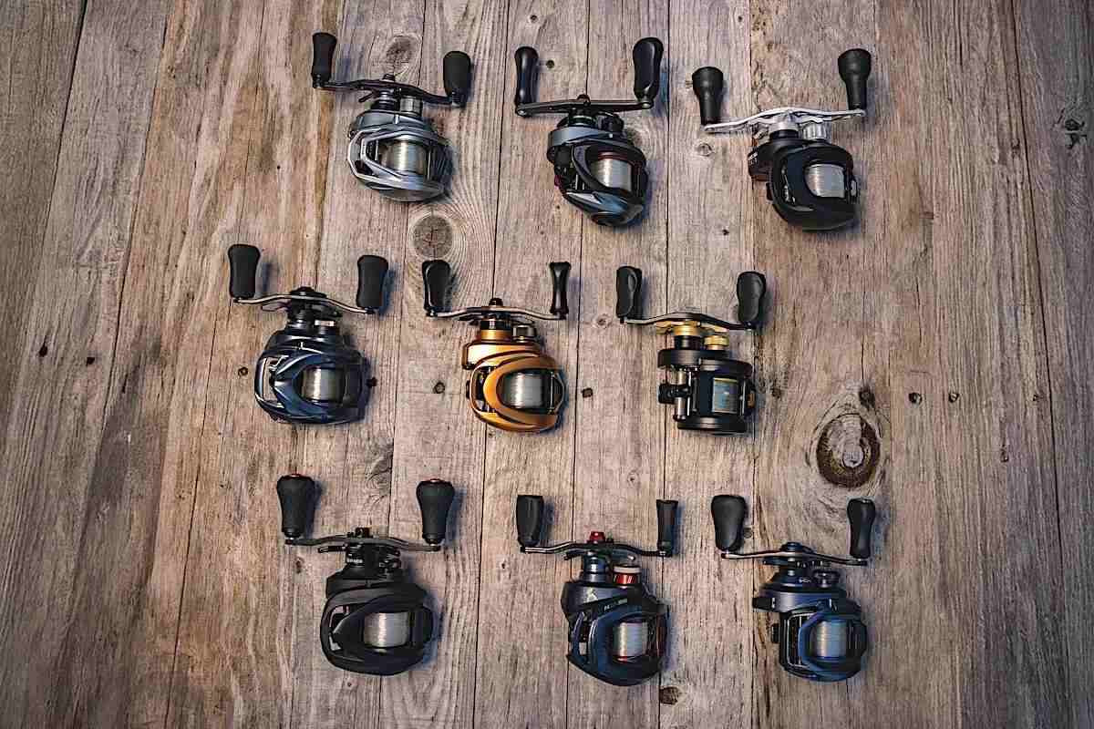 Moulinets de pêche baitcasting.