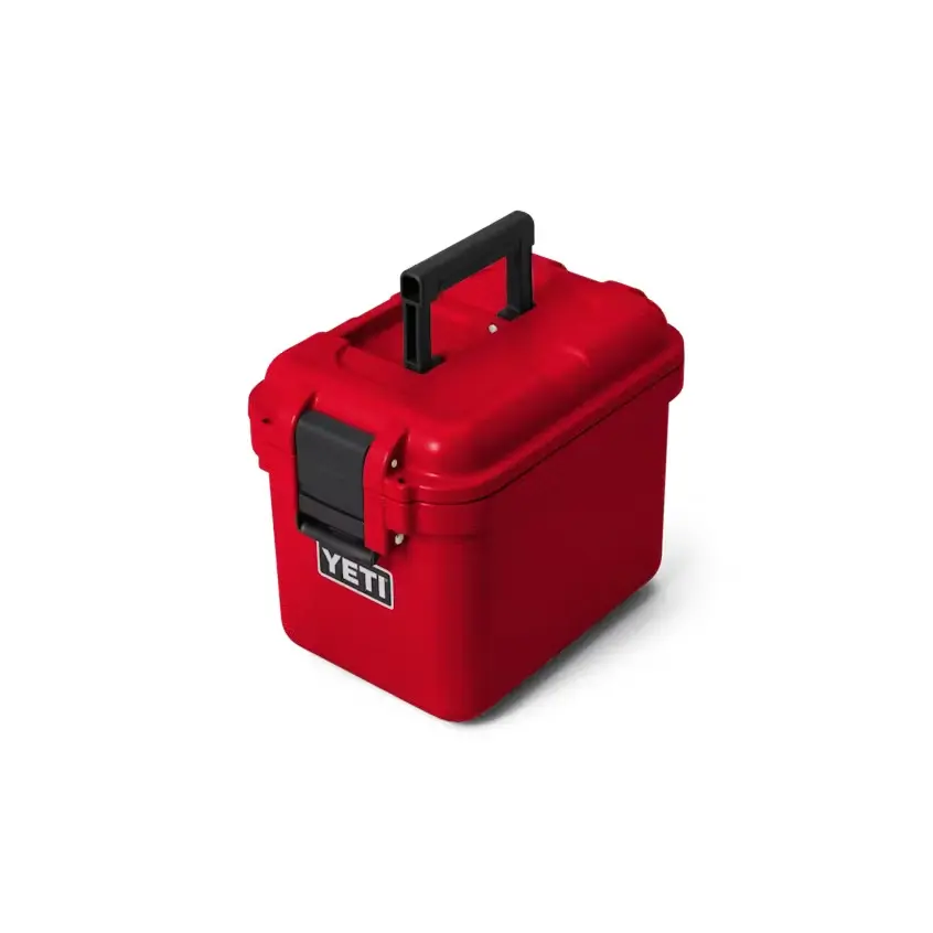 boîte yéti rouge avec poignée