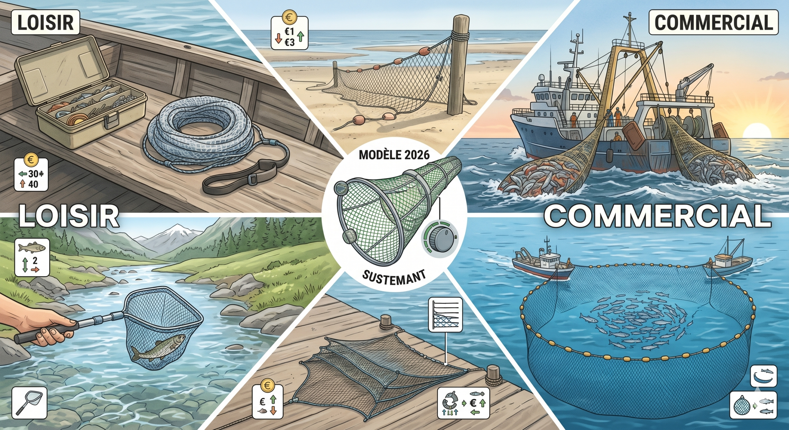 Filet de Pêche : Le Guide Complet (Types, Prix, Choix & Meilleurs Modèles 2026)
